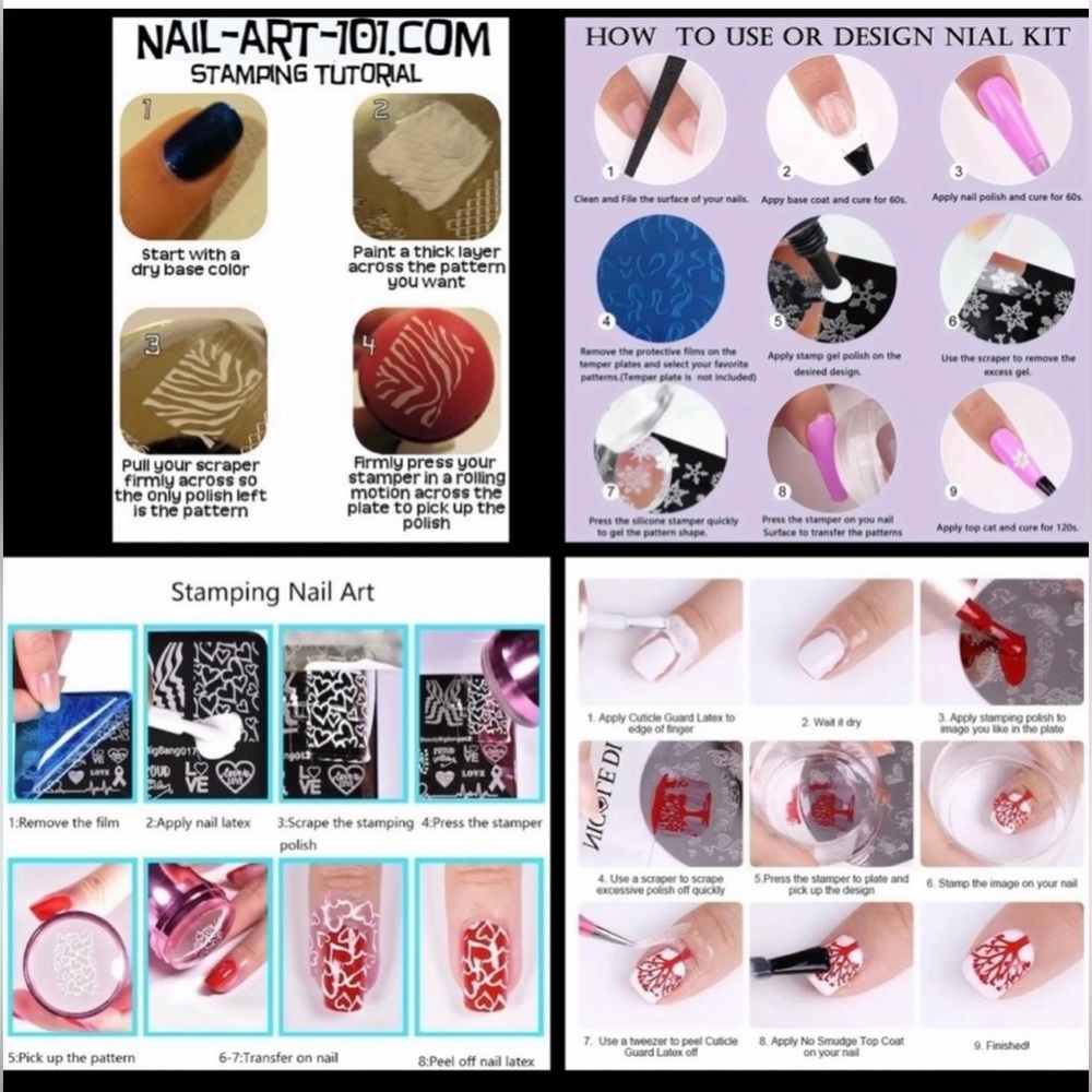 $5 PIG NAIL STAMPING PLATE. STAINLESS STEEL WITH PLASTIC BASE. NEW. $5 IF BUNDLE - Picture 5 of 14
